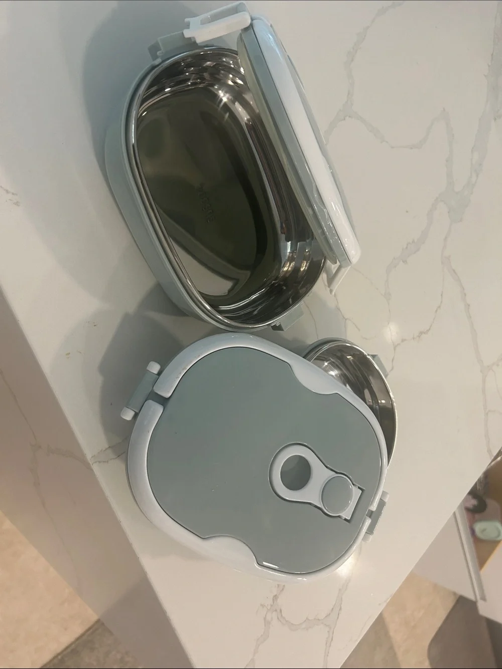 2 Stainless Steel Insulated Lunch Boxs with Lids